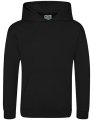 Kinder Hooded Just Hoods Sports Polyester jet black
